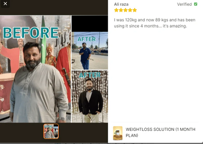 Weightloss Solution (2 Month Plan) By Herbal Ft
