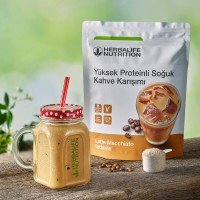 Herbalife Yüksek Proteinli Soğuk Kahve Karışımı Latte Macchiato 308 gr